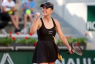 Elina Svitolina pictured at the 2023 French Open - Day Eight.